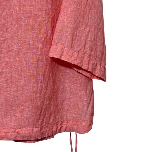Sigrid Olsen Linen Top Womens Size Med Ties on Side - Picture 5 of 6